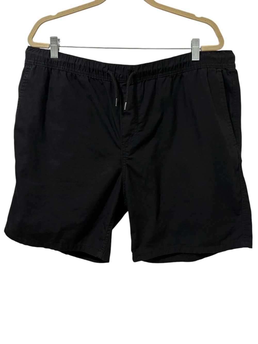 H&M Black Relaxed 7” Cotton Shorts XL